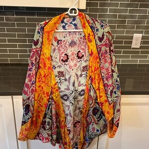 Anthropologie colorful kimono